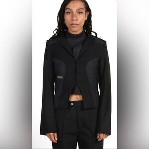 C2H4 steampunk Layered Tailored Jacket $502.00 Size XS
